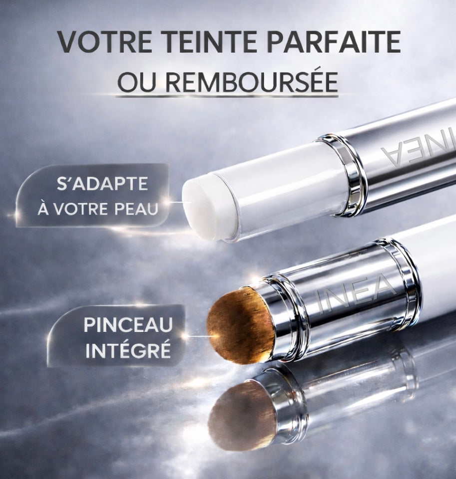 Fond de teint 2-en-1 avec pinceau intégré