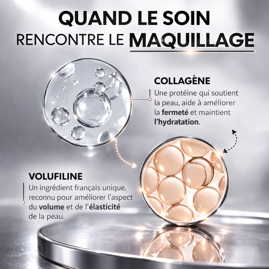 Fond de teint 2-en-1 avec pinceau intégré